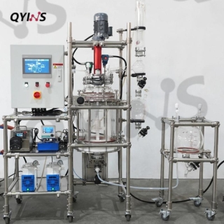 全自动电动升降玻璃固相合成釜20L 30L 50L 100L