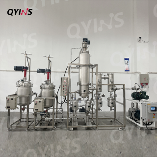 1平方不锈钢分子蒸馏机组 防爆搅拌预热罐 