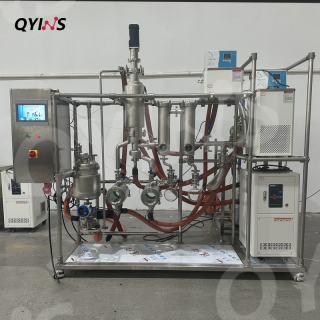 0.1-0.5平方不锈钢分子蒸馏 小试定制三层主蒸发室 