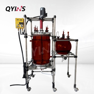 茶色高硼硅玻璃反应釜10L 20L 50L 100L过滤釜