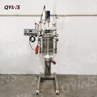 超声波升降双层玻璃反应釜10L、20L、30L、50L