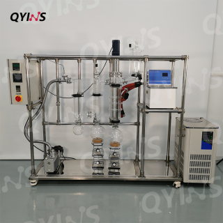上海厂家液液提取蒸馏提纯油脂精炼乳酸提纯玻璃薄膜蒸发器80C