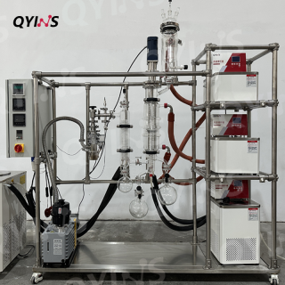 短程玻璃分子蒸馏设备 磁力密封0.1平方