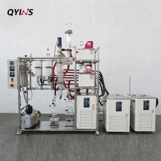 短程玻璃分子蒸馏 0.15平方 上气相口 全夹套保温