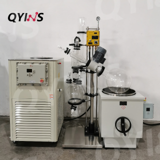蒸发溶剂双冷凝防爆手动旋转蒸发仪20L、50L、100L