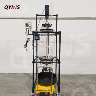 特氟龙框架防腐蚀100L单层玻璃过滤反应釜