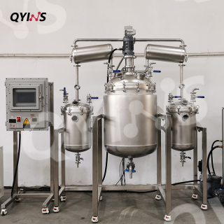 PLC控制双冷凝高真空不锈钢反应釜200L