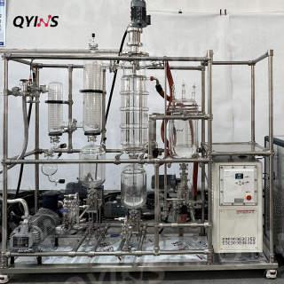 上海厂家自动化PLC短程设备刮板精馏设备200D防爆玻璃薄膜蒸发器