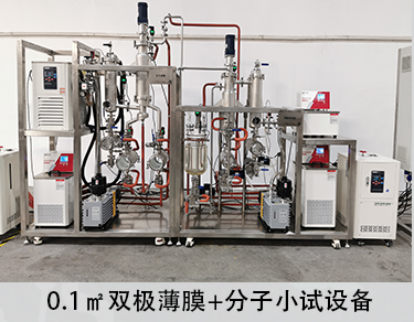 双极-0.1平方不锈钢分子蒸馏加薄膜蒸发器
